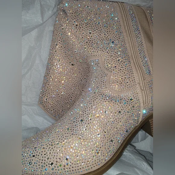 Torrid Elegant Crystal-Embellished Knee-High Boots - Picture 4 of 7